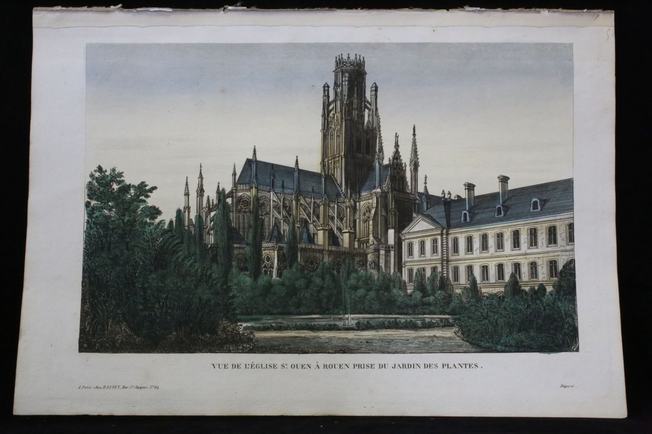 Vue d'optique - Vue de l'église St Ouen à Rouen …