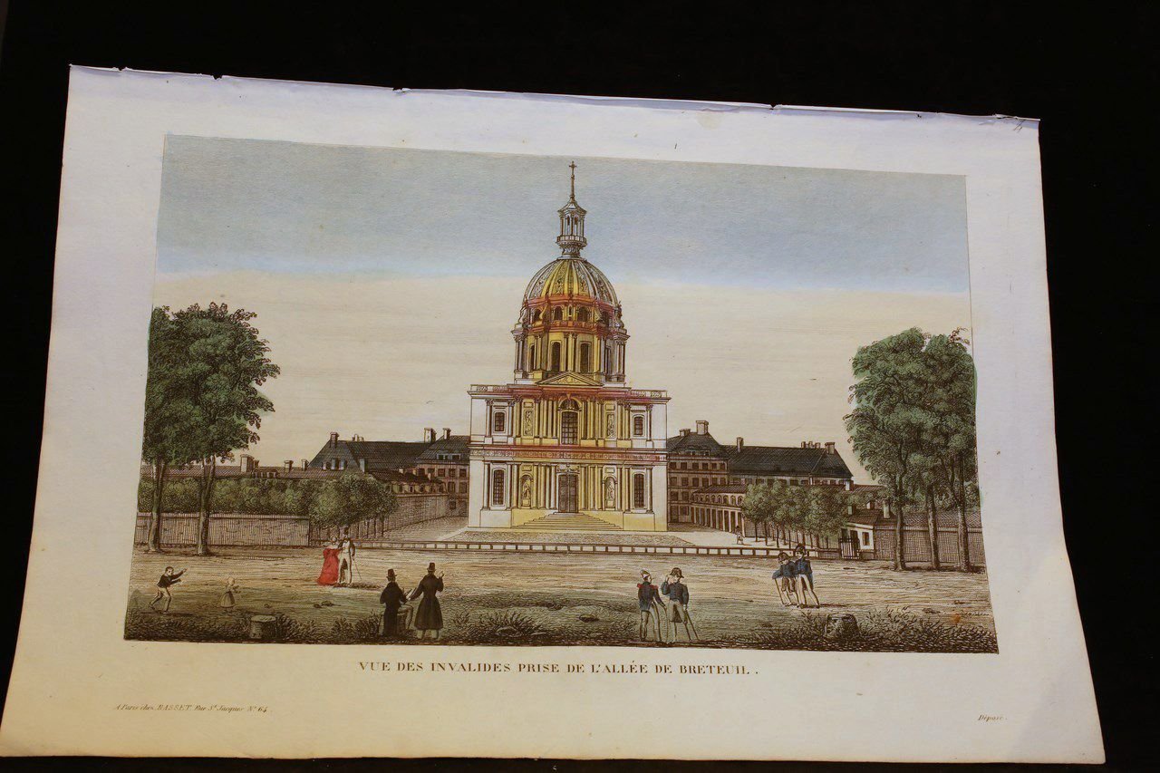 Vue d'optique - Vue des Invalides prise de l'allée de …