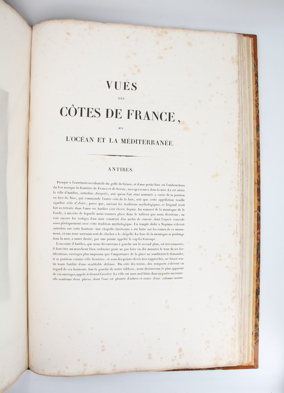 Vues des côtes de France dans l'océan et la Méditerranée