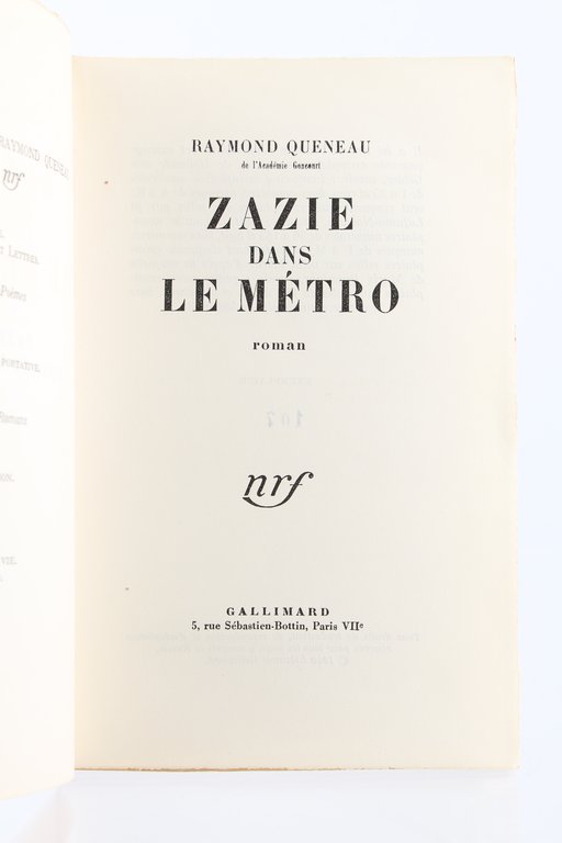 Zazie dans le Métro