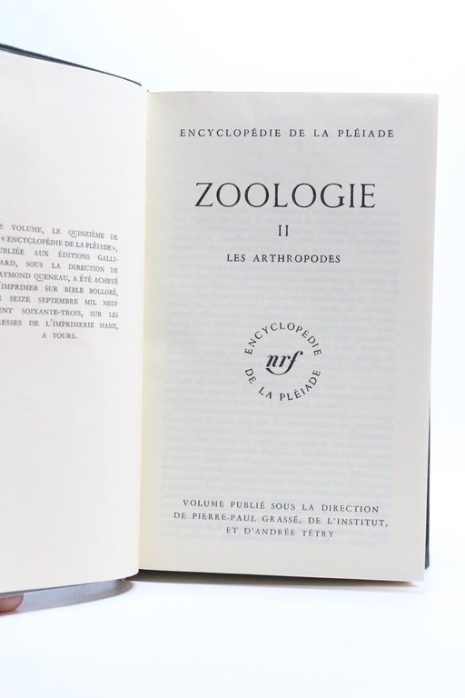 Zoologie Tome II