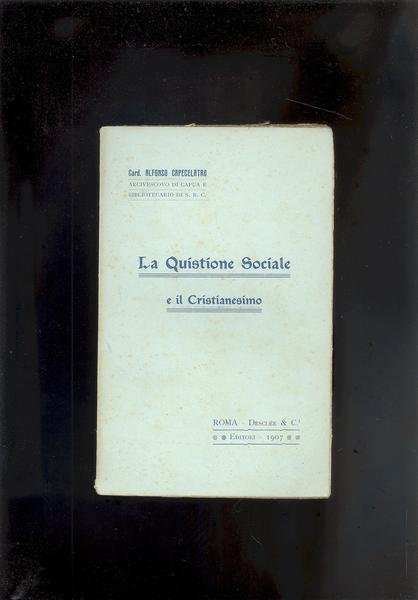 LA QUISTIONE SOCIALE E IL CRISTIANESIMO.