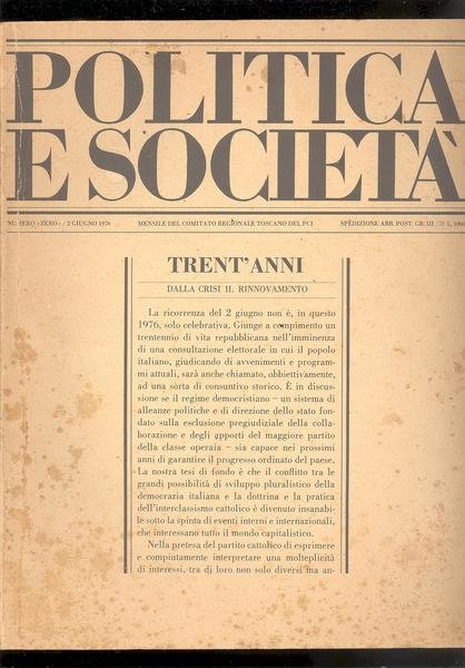 POLITICA E SOCIETA'