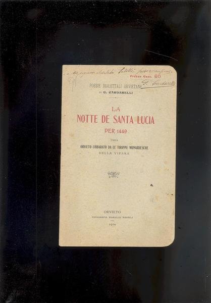 LA NOTTE DE SANTA LUCIA PER 1449