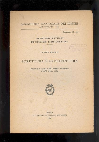 STRUTTURA E ARCHITETTURA