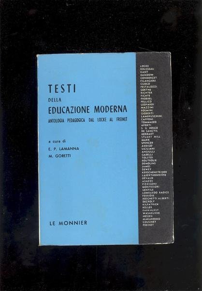 TESTI DELLA EDUCAZIONE MODERNA