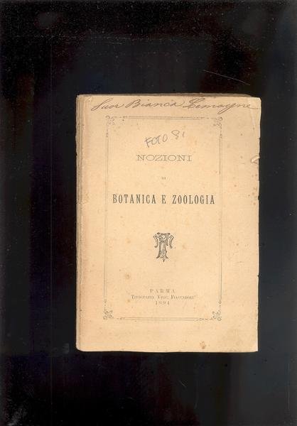 NOZIONI DI BOTANICA E ZOOLOGIA