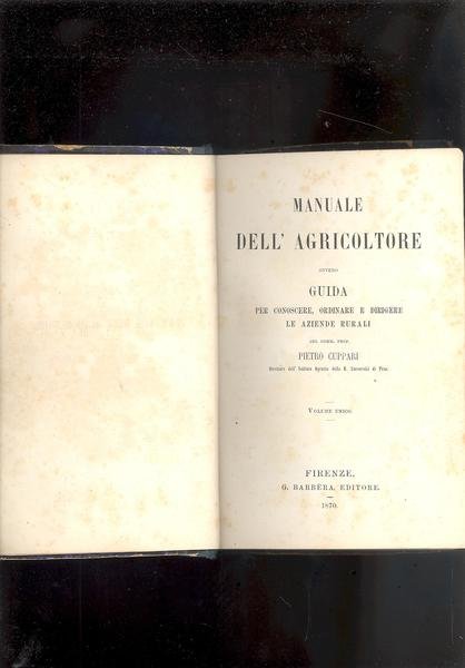 MANUALE DELL'AGRICOLTORE