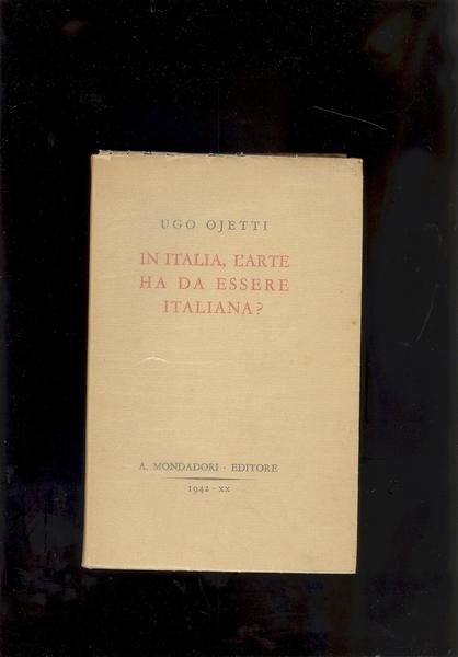 IN ITALIA, L'ARTE DA ESSERE ITALIANA ?