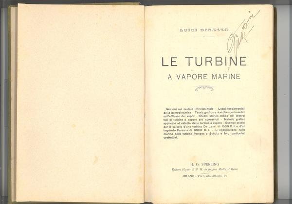 LE TURBINE A VAPORE MARINE