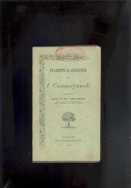 UN LIBRETTO DI AGRICOLTURA PER I CAMPAGNUOLI