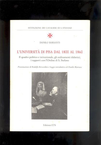 L'UNVERSITA' DI PISA DAL 1800 AL 1860