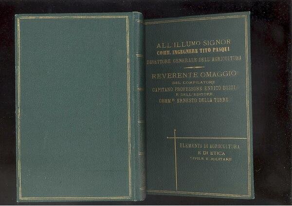 ELEMENTI DI AGRICOLTURA E DI ETICA CIVILE E MILITARE