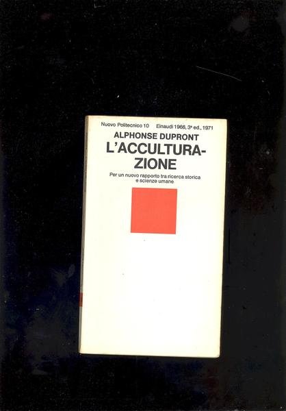 L'ACCULTURAZIONE