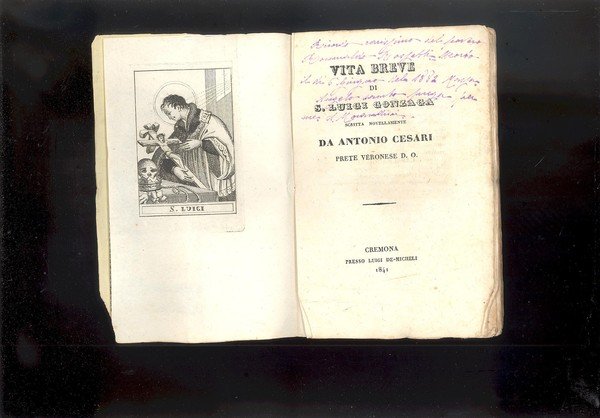 VITA BREVE DI S. LUIGI GONZAGA SCRITTA NOVELLAMENTE DA ANTONIO …