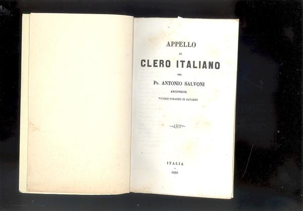 APPELLO AL CLERO ITALIANO