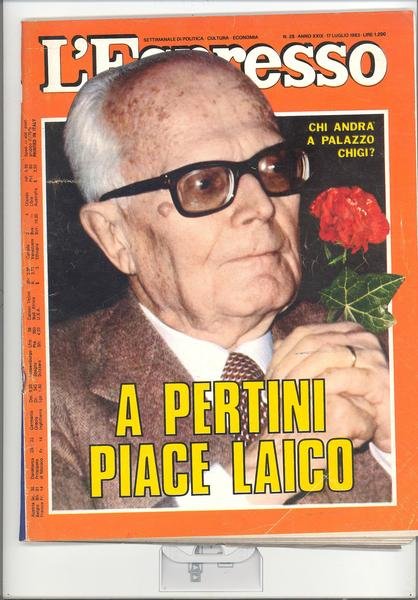 L'ESPRESSOCHI ANDRA' A PALAZZO CHIGI? A PERTINI PIACE LAICO.