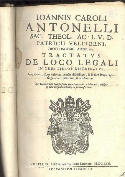 TRACTATUS DE LOCO LEGALI