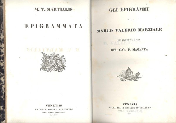 GLI EPIGRAMMI DI MARCO VALERIO MARZIALE. LE OPERE DI DECIO …