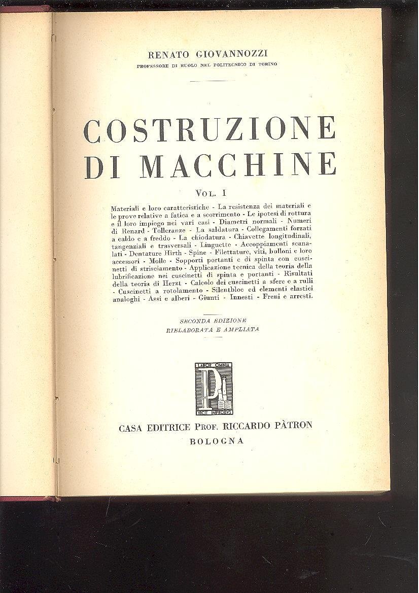 COSTRUZIONE DI MACCHINE