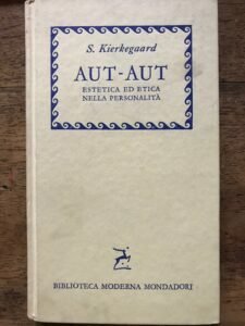AUT AUT ESTETICA ED ETICA NELLA PERSONALITA’