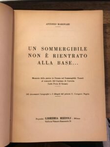 UN SOMMERGIBILE NON E’ RIENTRATO ALLA BASE…