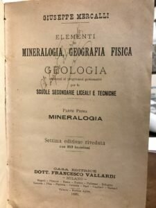 ELEMENTI DI MINERALOGIA, GEOGRAFIA FISICA E GEOLOGIA. PARTE PRIMA MINERALOGIA