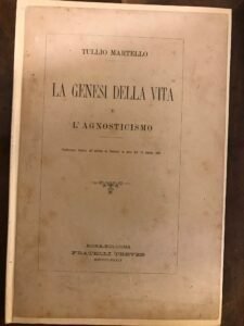 LA GENESI DELLA VITA E L’AGNOSTICISMO