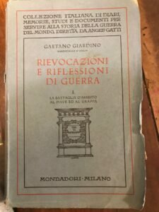 RIEVOCAZIONI E RIFLESSIONI DI GUERRA I. LA BATTAGLIA D’ARRESTO AL …
