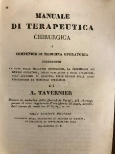 MANUALE DI TERAPEUTICA CHIRURGICA O COMPENDIO DI MEDICINA OPERATORIA CONTENENTE.