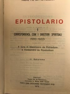 EPISTOLARIO I. CORRISPONDENZA CON I DIRETTORI SPIRITUALI (1910-1922) | Immagine Gallery 1