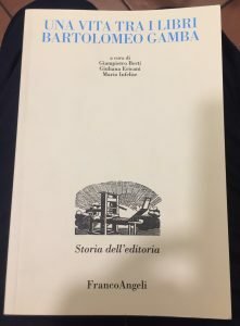 UNA VITA TRA I LIBRI. BARTOLOMEO GAMBA