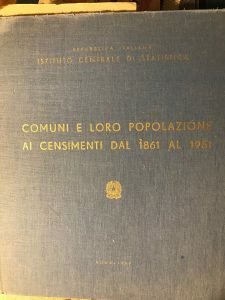 COMUNI E LORO POPOLAZIONE AI CENSIMENTI DAL 1861 AL 1951