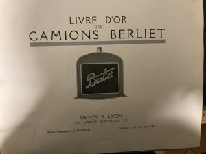 LIVRE D’OR DES CAMIONS BERLIET