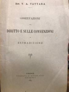 OSSERVAZIONI SUL DIRITTO E SULLE CONVENZIONI DI ESTRADIZIONE