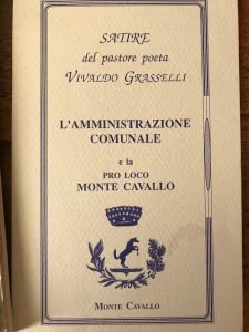 SATIRE DEL PASTORE POETA VIVALDO GRASSELLI NATO A PANTANETO