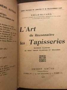 L’ART DE RECONNAITRE LES TAPISSERIES