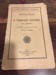 IL PROBLEMA ESTETICO (DALLA POETICA)