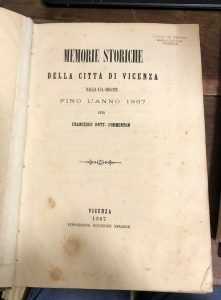 MEMORIE STORICHE DELLA CITTA’ DI VICENZA DALLA SUA ORIGINE FINO …