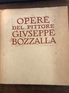 OPERE DEL PITTORE GIUSEPPE BOZZALLA