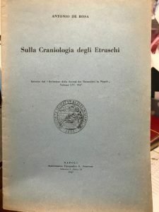 SULLA CRANIOLOGIA DEGLI ETRUSCHI