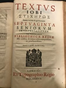 CATENA GRAECORUM PATRUM IN BEATUM IOB…OPERA ET STUDIO PATRICII JUNII….TEXTUS …