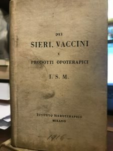 DEI SIERI, VACCINI E PRODOTTI OPOTERAPICI