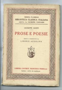 PROSE E POESIE – GIUSEPPE GIUSTI