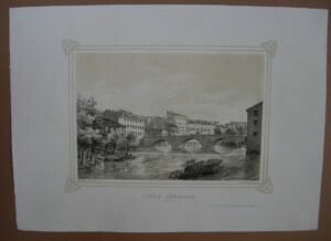 PONTE PUSTERLA IN VICENZA – MARCO MORO- LITOGRAFIA