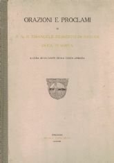 ORAZIONI E PROCLAMI DI S.A.R. EMANUELE FILIBERTO DI SAVOIA