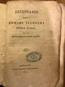 DIZIONARIO DEGLI UOMINI ILLUSTRI NELLA STORIA AD USO DELLE SCUOLE …