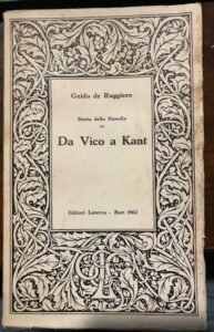 STORIA DELLA FILOSOFIA VI. DA VICO A KANT