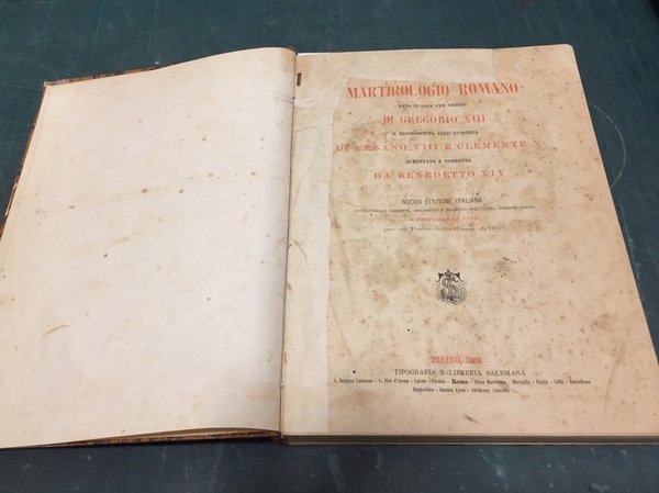 MARTIROLOGIO ROMANO DATO IN LUCE PER ORDINE DI GREGORIO XIII …