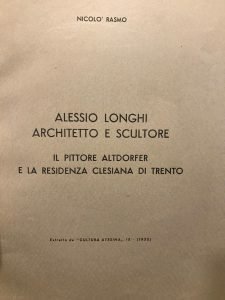 ALESSIO LONGHI ARCHITETTO E SCULTORE . IL PITTORE ALTDORFER E …